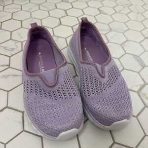 Memory Foam Purple Slip-On Shoes, Sz 1